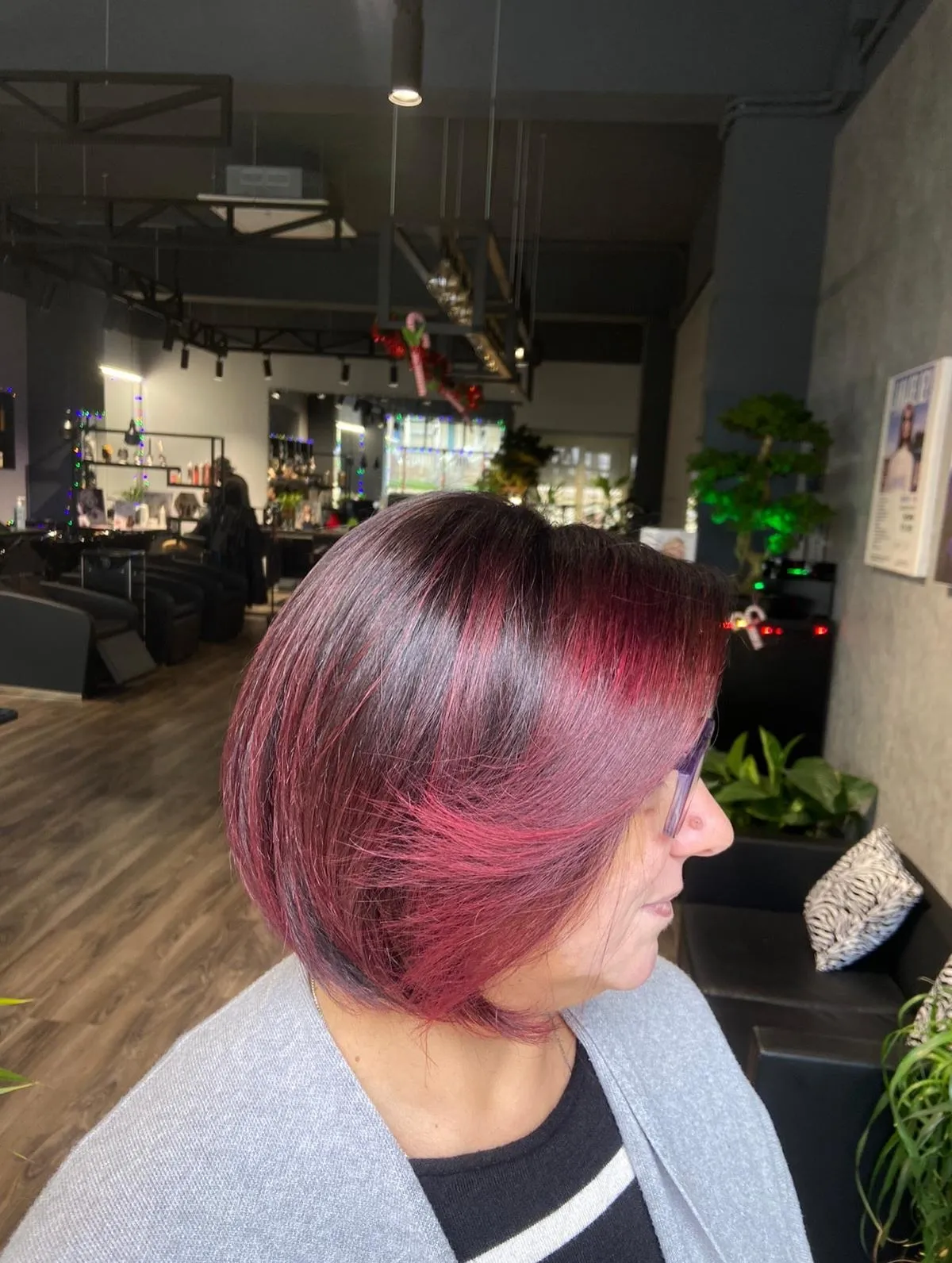 Cherry light bob, lavoro di Glitch Hair Studio Salon